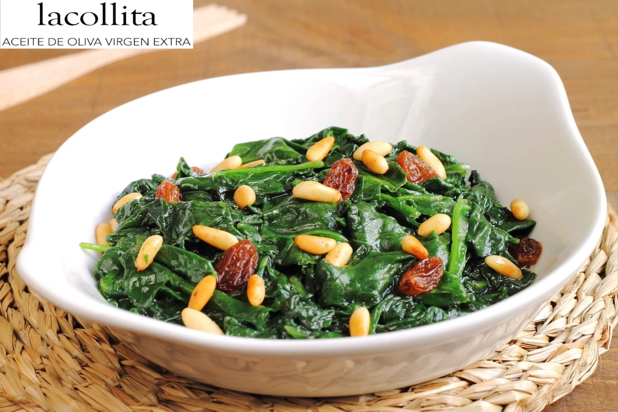 Espinacas Con Pasas Y Piñones